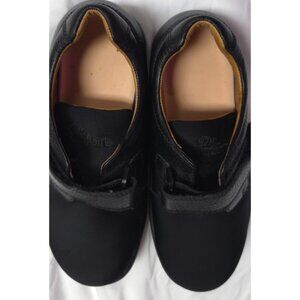 DR. COMFORT ANNIE X  Black Leather Lycra Diabetic Orthopedic Shoes Womens 7.5W